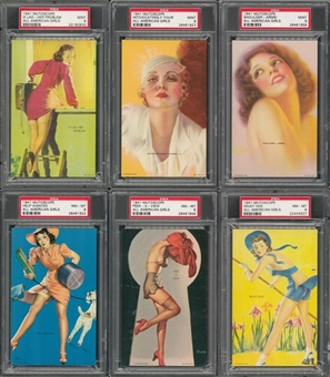 1941 Mutoscope "All-American Girls" Arcade Cards Complete Set (32) - #1 on the PSA Set Registry!